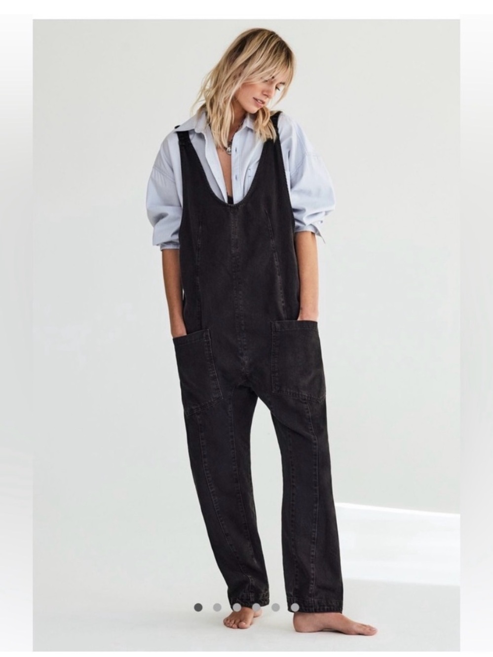 Free People High Roller Jumpsuit Size Large